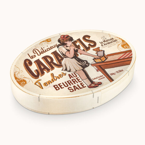 Boîte bois ovale 300g "Servez-vous"