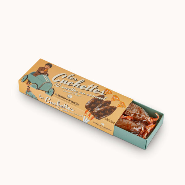 Plumier de 10 Cuchettes, nos sucettes au caramel