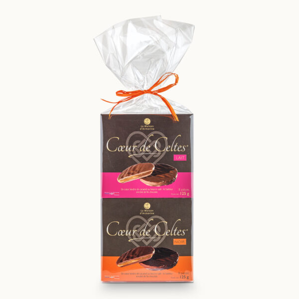 Duo de Coeur de Celtes noir et lait