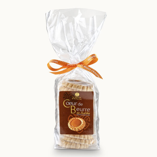 Le Coeur de Beurre, Palet breton au cœur caramel - sachet 200g de 12 biscuits