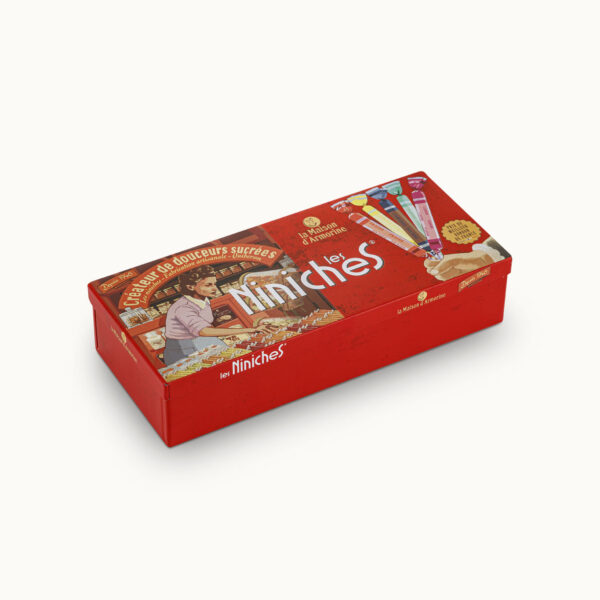 Boite métal 6 Niniches aux fruits et 6 au caramel
