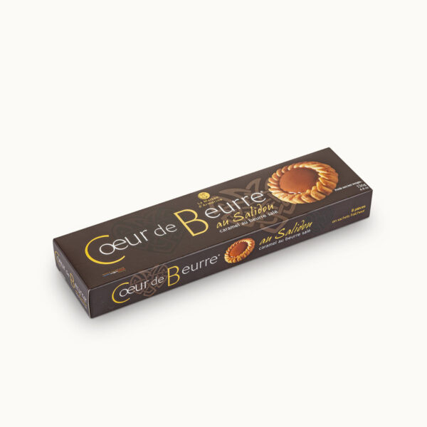 Le Coeur de Beurre, Palet breton au cœur caramel - étui 136g de 8 biscuits