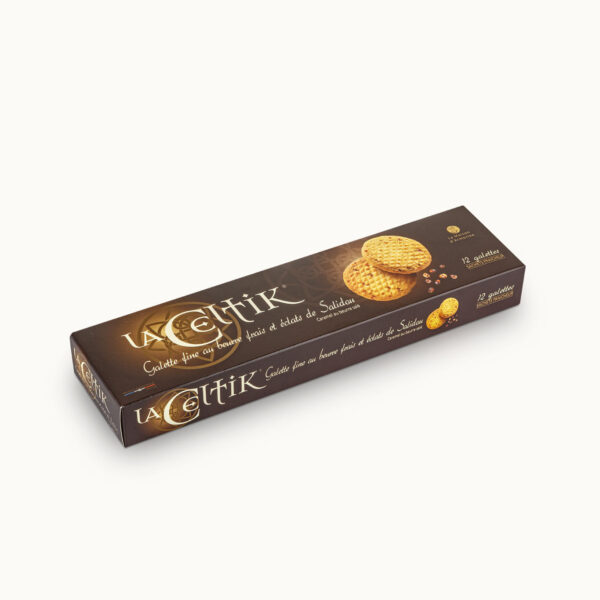 La Celtik, Galette fine au beurre et aux éclats de caramel - étui 100g de 12 biscuits