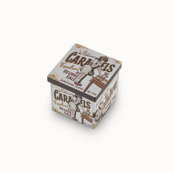 Boîte métal cube 150g "Servez-vous"