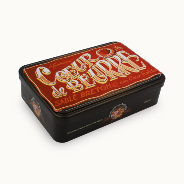 Le Coeur de Beurre, Palet breton au cœur caramel - boîte de biscuits 300g